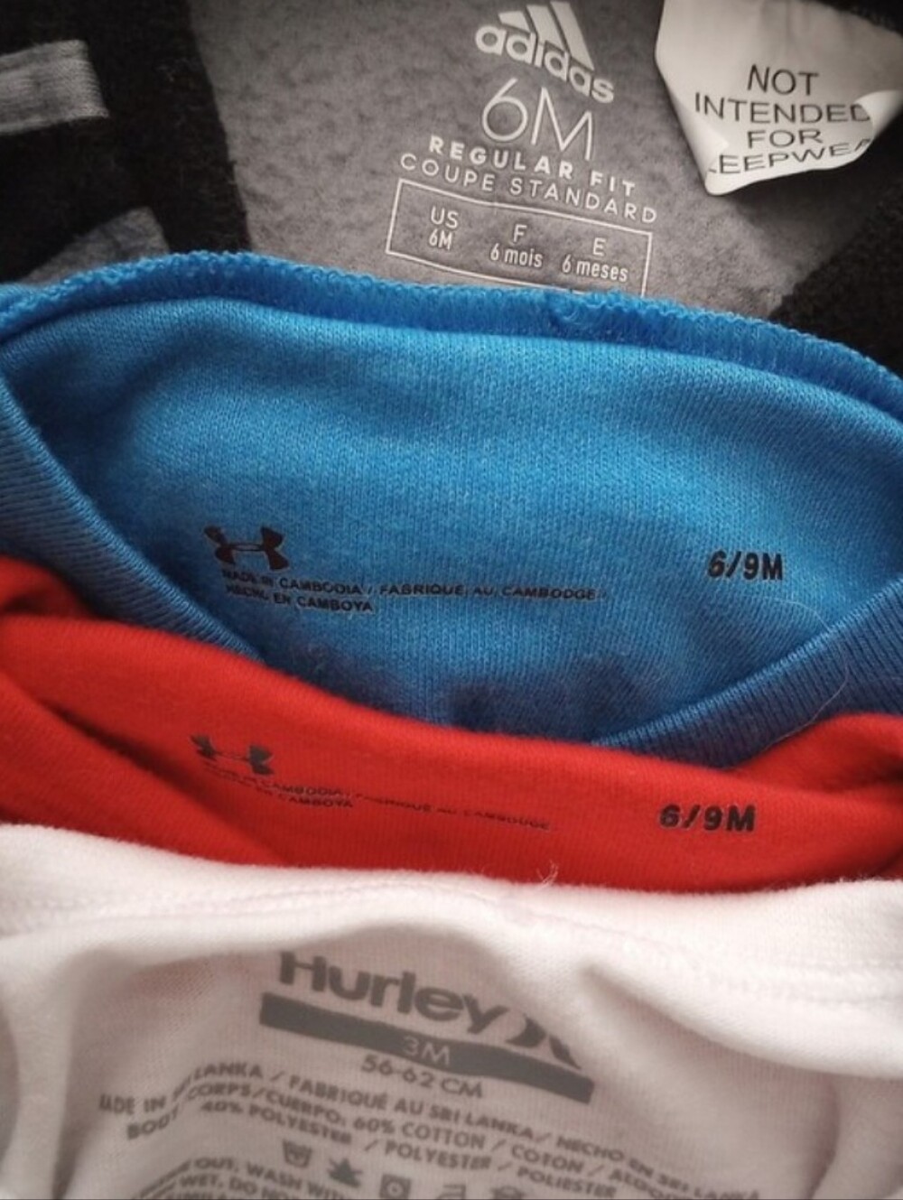 Huge Lot Of Nike Adidas Puma Champion Jordan Under Armour Hurley Baby Onesies - Picture 13 of 15